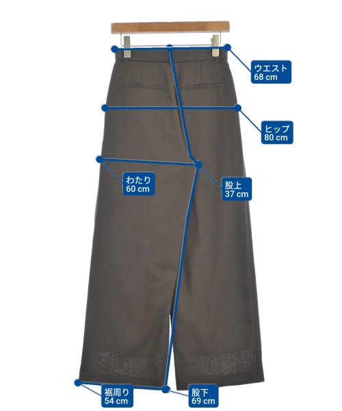 ANAYI（アナイ）スラックス 茶 サイズ:36(S位) レディース/2200666193056