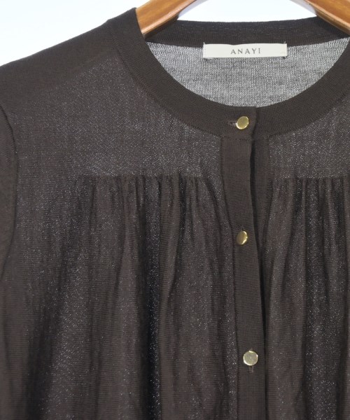 ANAYI（アナイ）カーディガン 茶 サイズ:38(M位) レディース/2200664525026