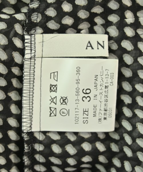ANAYI（アナイ）ブラウス 黒 サイズ:36(S位) レディース/2200669334050