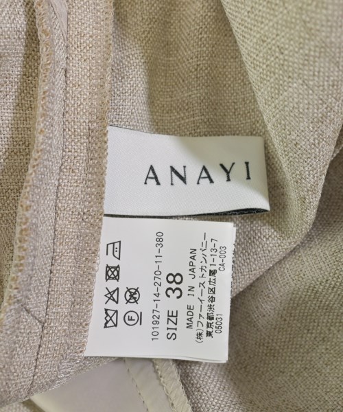 ANAYI（アナイ）ワンピース ベージュ サイズ:38(M位) レディース/2200722722176