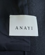 ANAYI（アナイ）ノーカラージャケット 紺 サイズ:36(S位) レディース/2200722722268