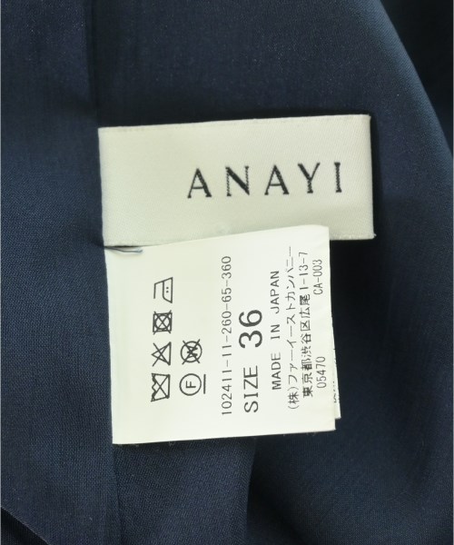 ANAYI（アナイ）ひざ丈スカート 紺 サイズ:36(S位) レディース/2200729882026