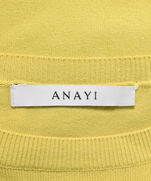 ANAYI（アナイ）ニット・セーター 黄 サイズ:38(M位) レディース/2200686171119