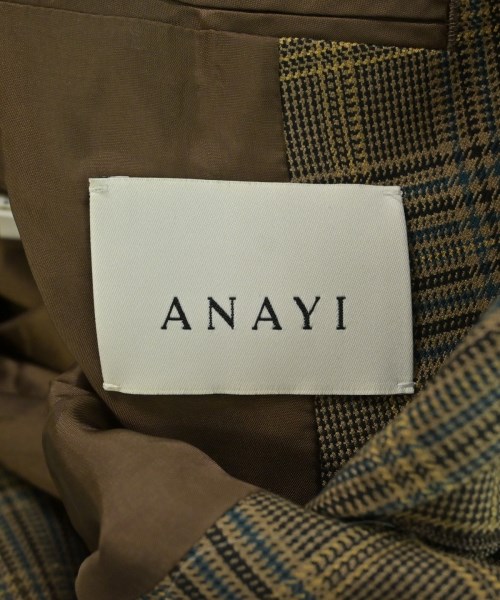 ANAYI（アナイ）テーラードジャケット 茶 サイズ:36(S位) レディース/2200686509011