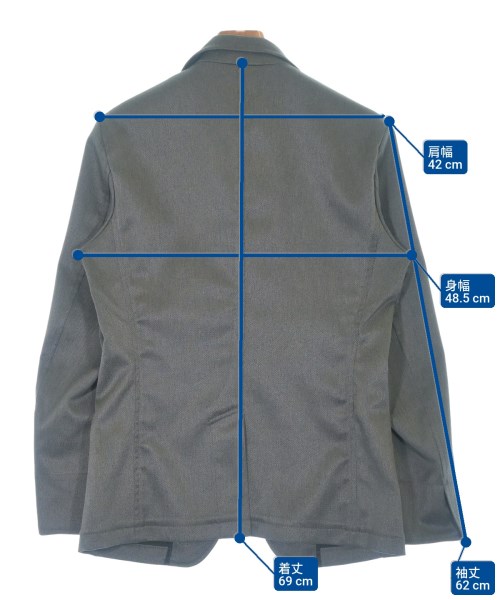 NICOLE（ニコル）テーラードジャケット グレー サイズ:46(M位) メンズ/2200645368017