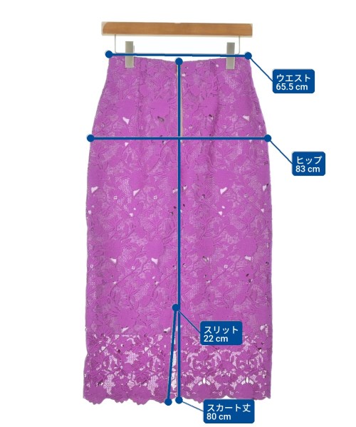 Nolley's（ノーリーズ）ロング・マキシ丈スカート 紫 サイズ:36(S位) レディース/2200620204033