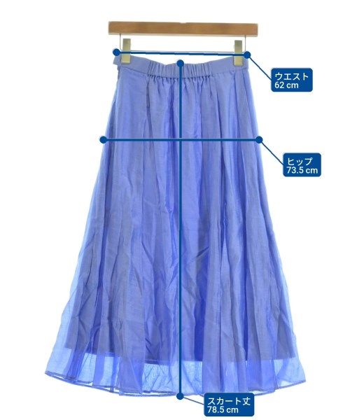 Nolley's（ノーリーズ）ロング・マキシ丈スカート 青 サイズ:36(S位) レディース/2200630024119