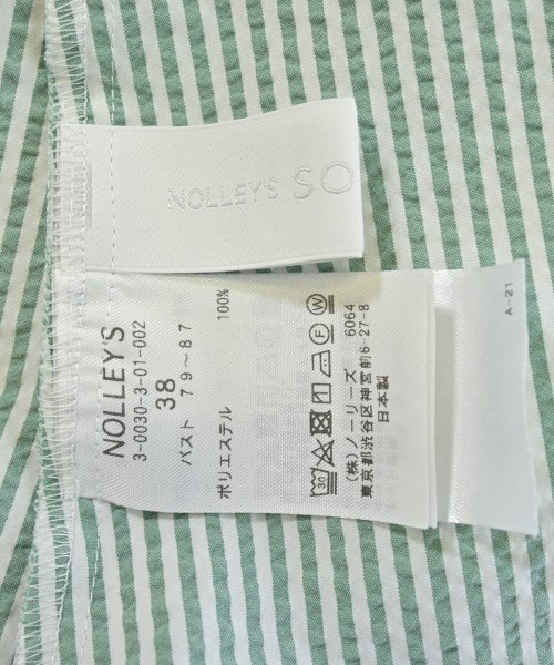 Nolley's（ノーリーズ）カジュアルシャツ 緑 サイズ:38(M位) レディース/2200622074054