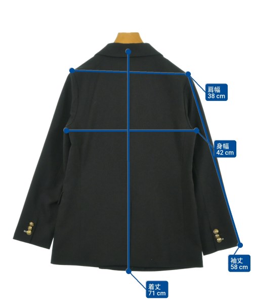 Nolley's（ノーリーズ）カジュアルジャケット 黒 サイズ:38(M位) レディース/2200638112054