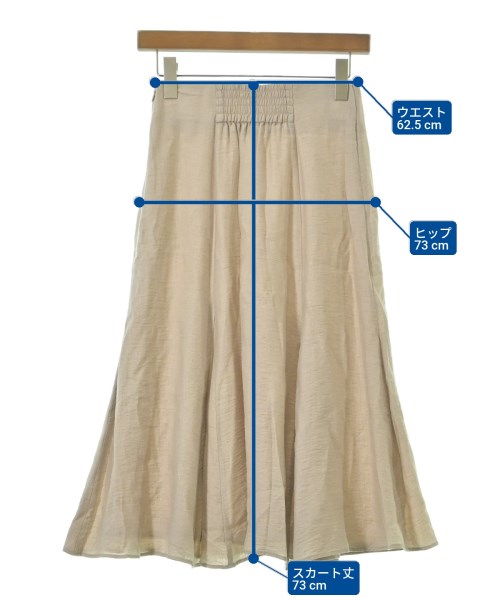 Nolley's（ノーリーズ）ロング・マキシ丈スカート ベージュ サイズ:34(XS位) レディース/2200634339066