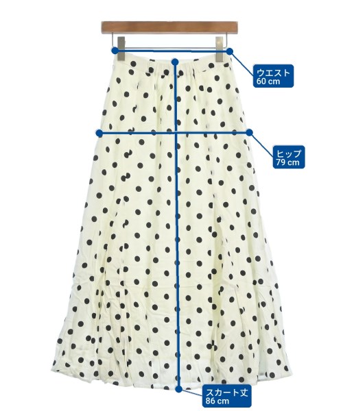 Nolley's（ノーリーズ）ロング・マキシ丈スカート 白 サイズ:36(S位) レディース/2200620390026