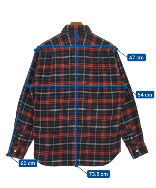 Nolley's（ノーリーズ）カジュアルシャツ 赤 サイズ:XL メンズ/2200550202048