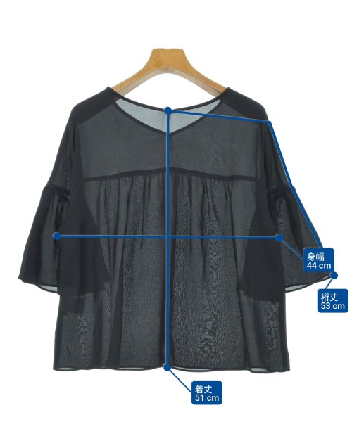 Nolley's（ノーリーズ）カジュアルシャツ 黒 サイズ:38(M位) レディース/2200616708040