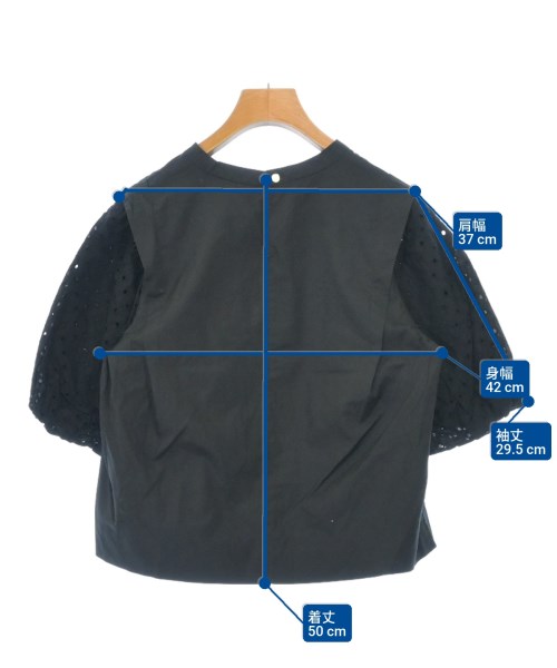 Nolley's（ノーリーズ）カジュアルシャツ 黒 サイズ:38(M位) レディース/2200619993078