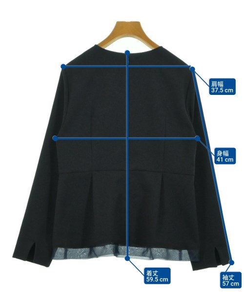 Nolley's（ノーリーズ）ブラウス 紺 サイズ:38(M位) レディース/2200627279041