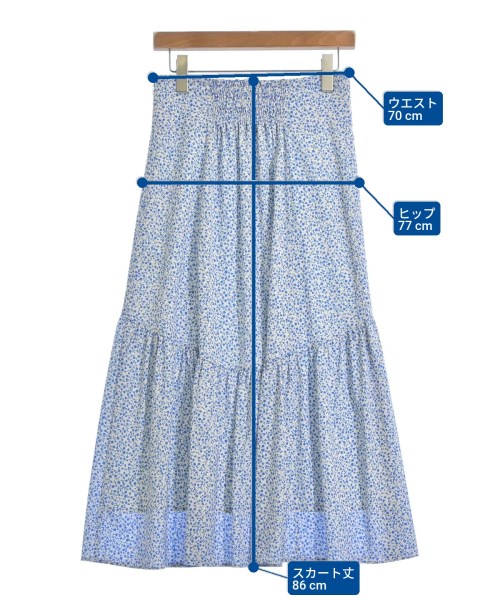 Nolley's（ノーリーズ）ロング・マキシ丈スカート 白 サイズ:38(M位) レディース/2200609572078