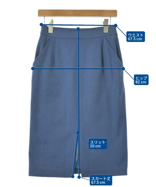 Nolley's（ノーリーズ）ロング・マキシ丈スカート 青 サイズ:38(M位) レディース/2200604117090