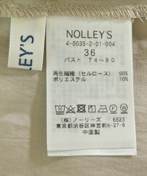 Nolley's（ノーリーズ）ブラウス ベージュ サイズ:36(S位) レディース/2200613492065