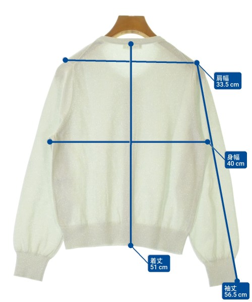 Nolley's（ノーリーズ）ニット・セーター 白 サイズ:36(S位) レディース/2200618893010