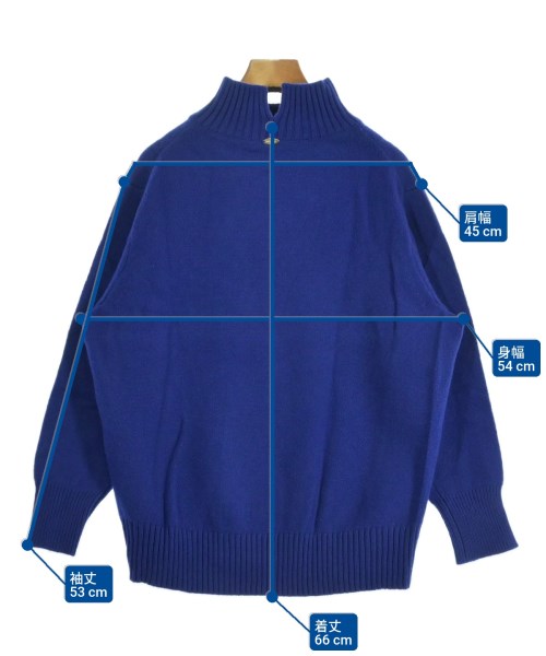 Nolley's（ノーリーズ）ニット・セーター 青 サイズ:38(M位) レディース/2200672370021