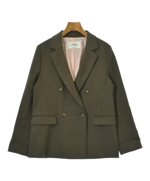 Nolley's(ノーリーズ)テーラードジャケット 茶 サイズ:38(M位)/2200675321013