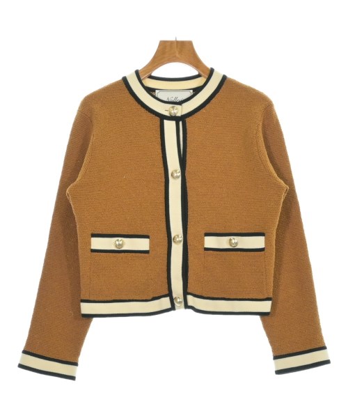 Nolley's(ノーリーズ)カーディガン 茶 サイズ:38(M位)/2200675321105