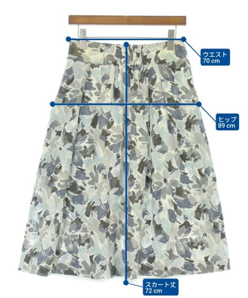 Nolley's（ノーリーズ）ロング・マキシ丈スカート 青 サイズ:38(M位) レディース/2200676471014