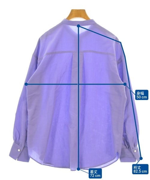 Nolley's（ノーリーズ）カジュアルシャツ 紫 サイズ:38(M位) レディース/2200672857089