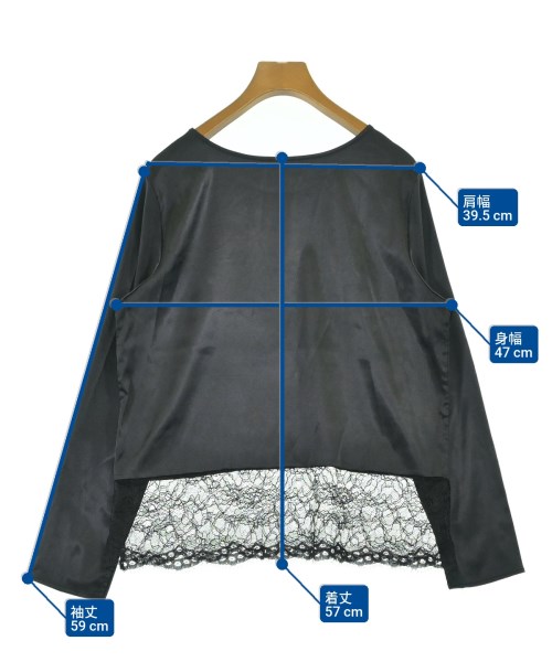 Nolley's（ノーリーズ）カジュアルシャツ 黒 サイズ:38(M位) レディース/2200671815028