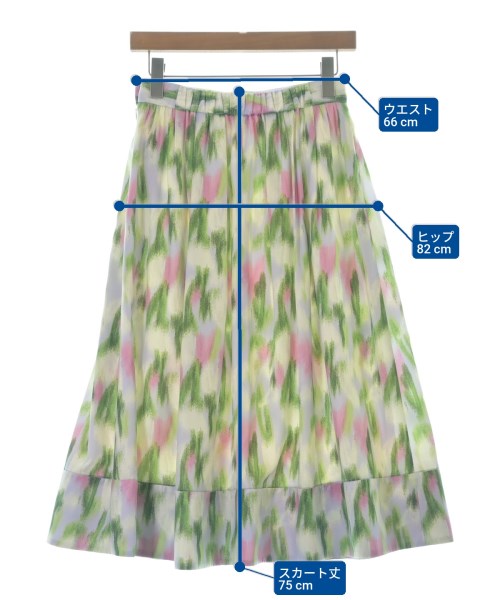 Nolley's（ノーリーズ）ロング・マキシ丈スカート 緑 サイズ:38(M位) レディース/2200688972189