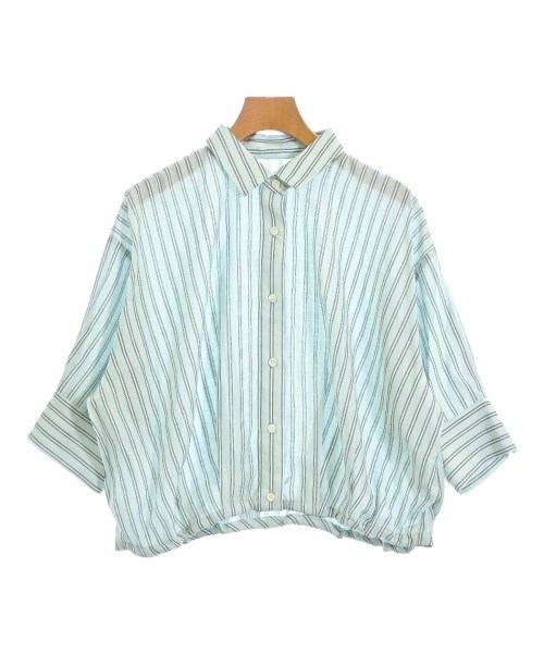 Nolley's(ノーリーズ)ブラウス 青 サイズ:38(M位)/2200695095093