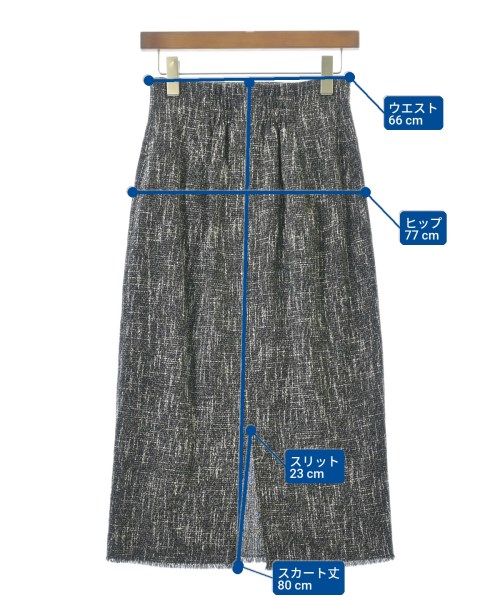 Nolley's（ノーリーズ）ロング・マキシ丈スカート 黒 サイズ:36(S位) レディース/2200694001026