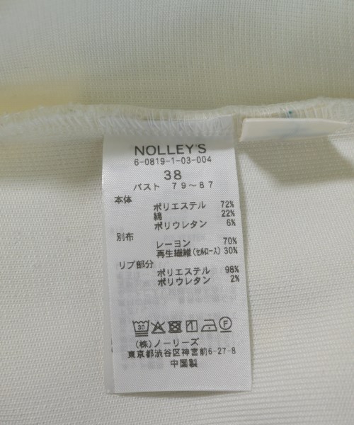 Nolley's（ノーリーズ）Tシャツ・カットソー 白 サイズ:38(M位) レディース/2200696927034