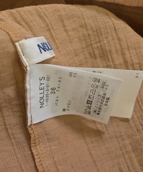 Nolley's（ノーリーズ）ブラウス 茶 サイズ:36(S位) レディース/2200651911092
