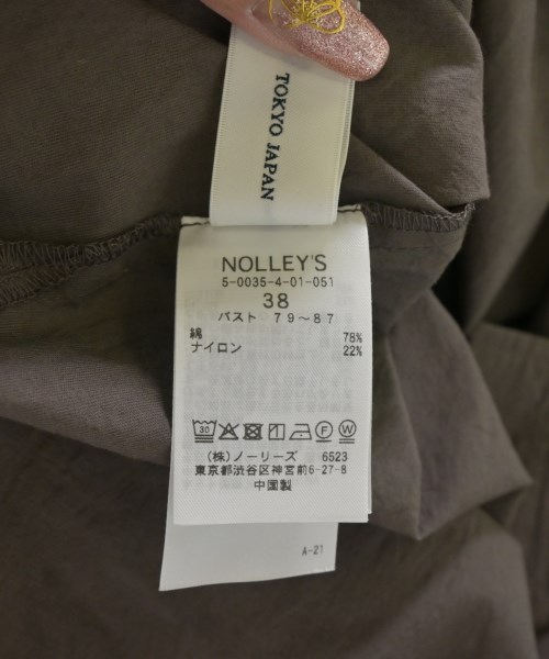 Nolley's（ノーリーズ）カジュアルシャツ 茶 サイズ:38(M位) レディース/2200706923087