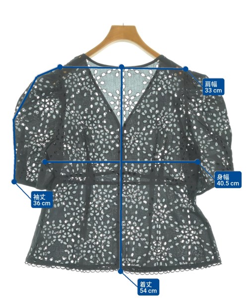 Nolley's（ノーリーズ）ブラウス 黒 サイズ:38(M位) レディース/2200635397218