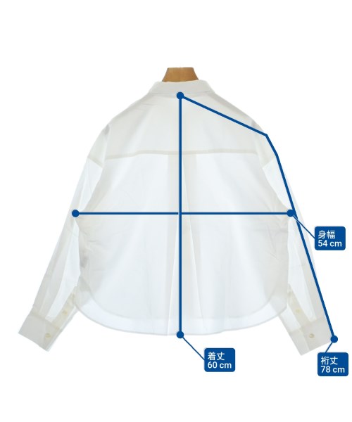 Nolley's（ノーリーズ）カジュアルシャツ 白 サイズ:1(S位) レディース/2200637648202