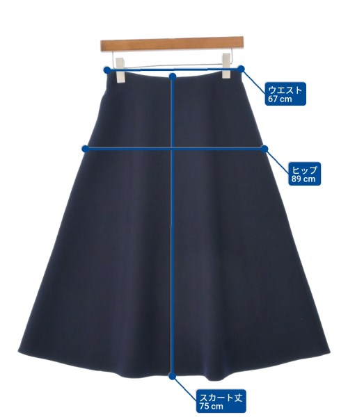Nolley's（ノーリーズ）ロング・マキシ丈スカート 紺 サイズ:36(S位) レディース/2200648107019