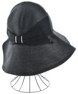 Nolley's（ノーリーズ）ストローハット 黒 サイズ:- レディース/2200646237329