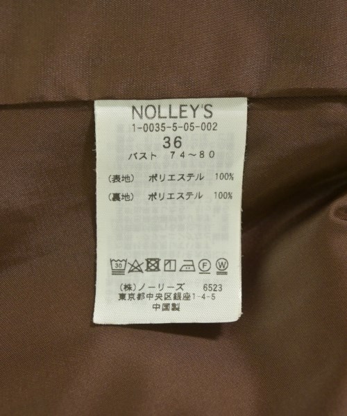 Nolley's（ノーリーズ）カジュアルジャケット 茶 サイズ:36(S位) レディース/2200707281032