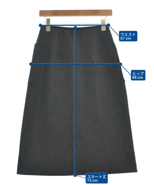 Nolley's（ノーリーズ）ロング・マキシ丈スカート グレー サイズ:38(M位) レディース/2200664782023