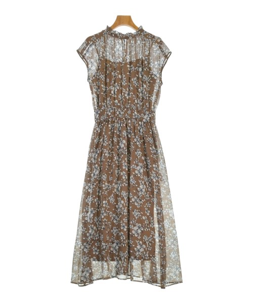 Nolley's(ノーリーズ)ワンピース 茶 サイズ:38(M位)/2200656412044