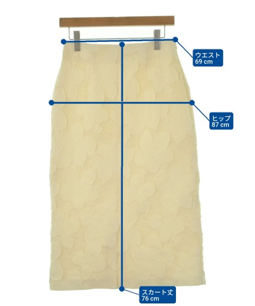 Nolley's（ノーリーズ）ロング・マキシ丈スカート 白 サイズ:38(M位) レディース/2200667461116