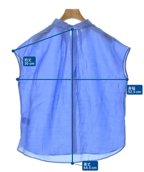 Nolley's（ノーリーズ）カジュアルシャツ 青 サイズ:38(M位) レディース/2200724889075