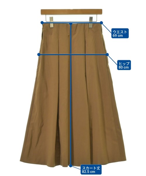 Nolley's（ノーリーズ）ロング・マキシ丈スカート 茶 サイズ:38(M位) レディース/2200729680042