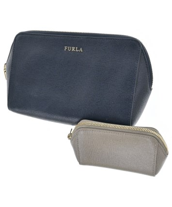 【新品未使用】FURLA ポーチ2個セット 花柄　水色ブルー 楽天市場】フルラ ポーチ 2点の通販