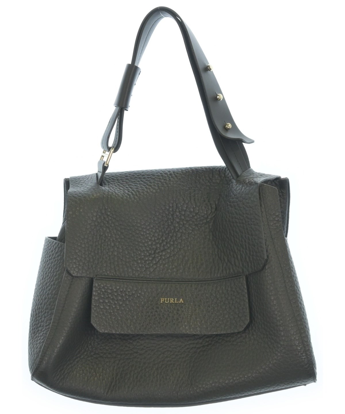 A582】ハンドバッグ FURLA ブラック