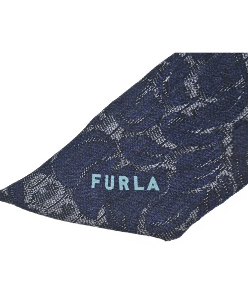 FURLA（フルラ）バンダナ・スカーフ 紺 サイズ:- レディース/2200609035054