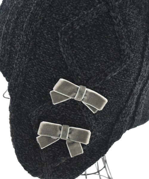 HAKKA（ハッカ）ニットキャップ・ビーニー 黒 サイズ:L レディース/2200664119164