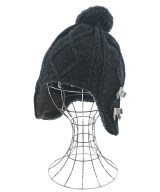 HAKKA（ハッカ）ニットキャップ・ビーニー 黒 サイズ:L レディース/2200664119164